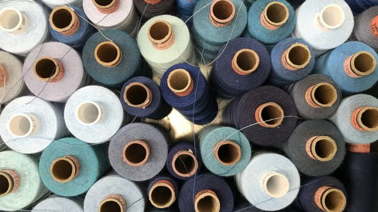 Fashtrax is funded by Made Smarter’s InterAct programme. Pictured cotton reels. Credit: InterAct.