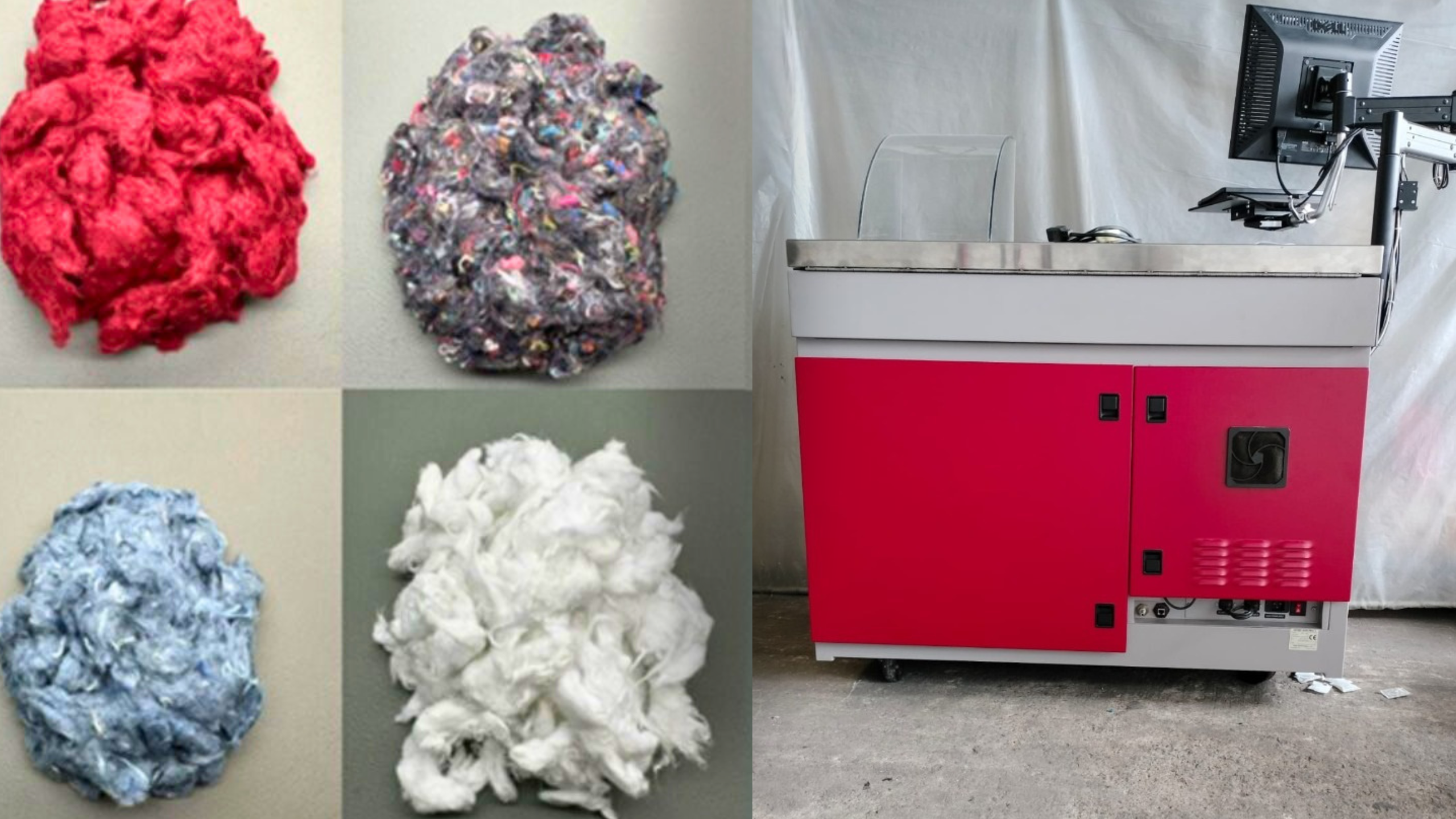 Uster AFIS Pro 2 machine and recycled fiber
