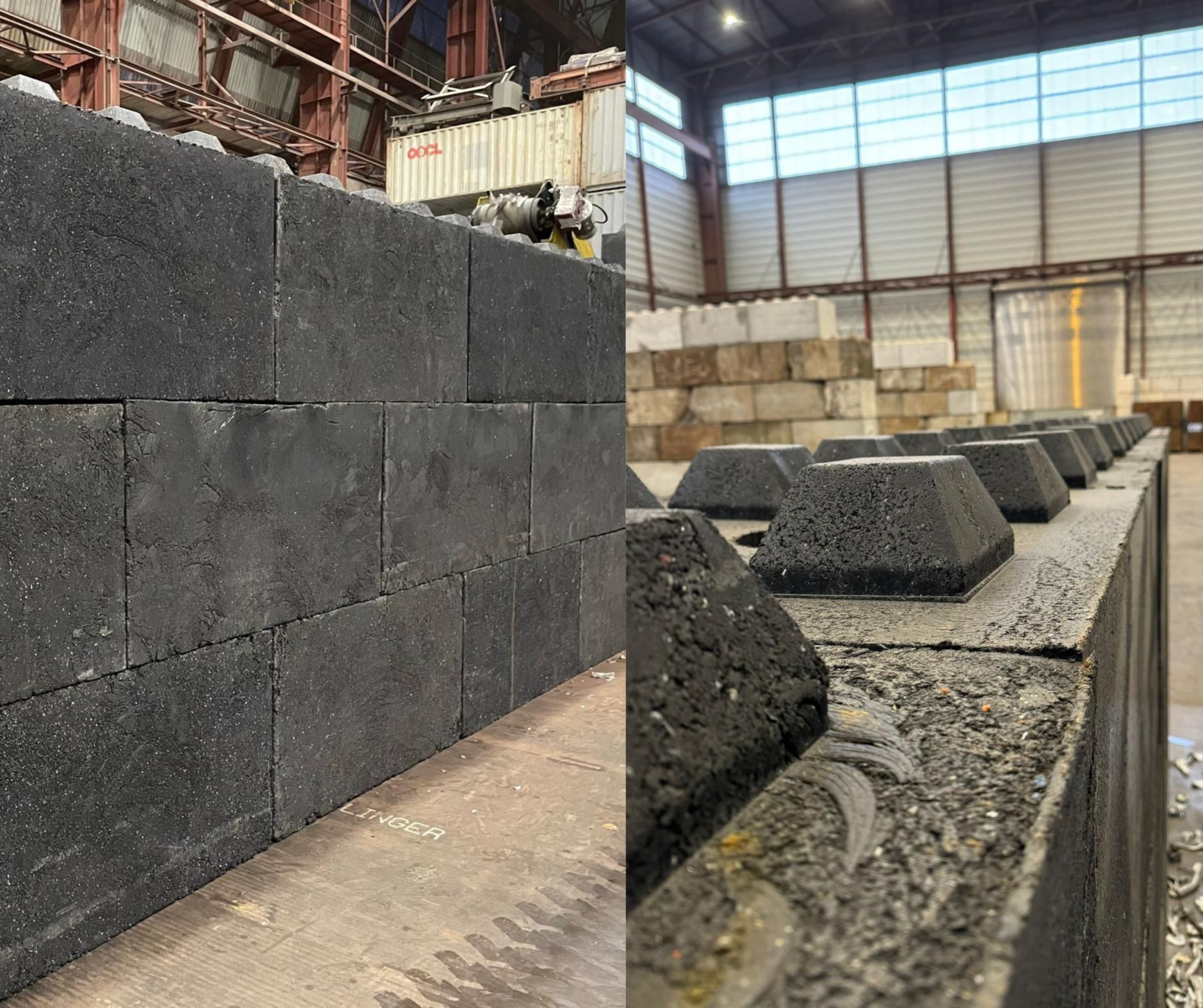 Recycled Fiberglass Blocks