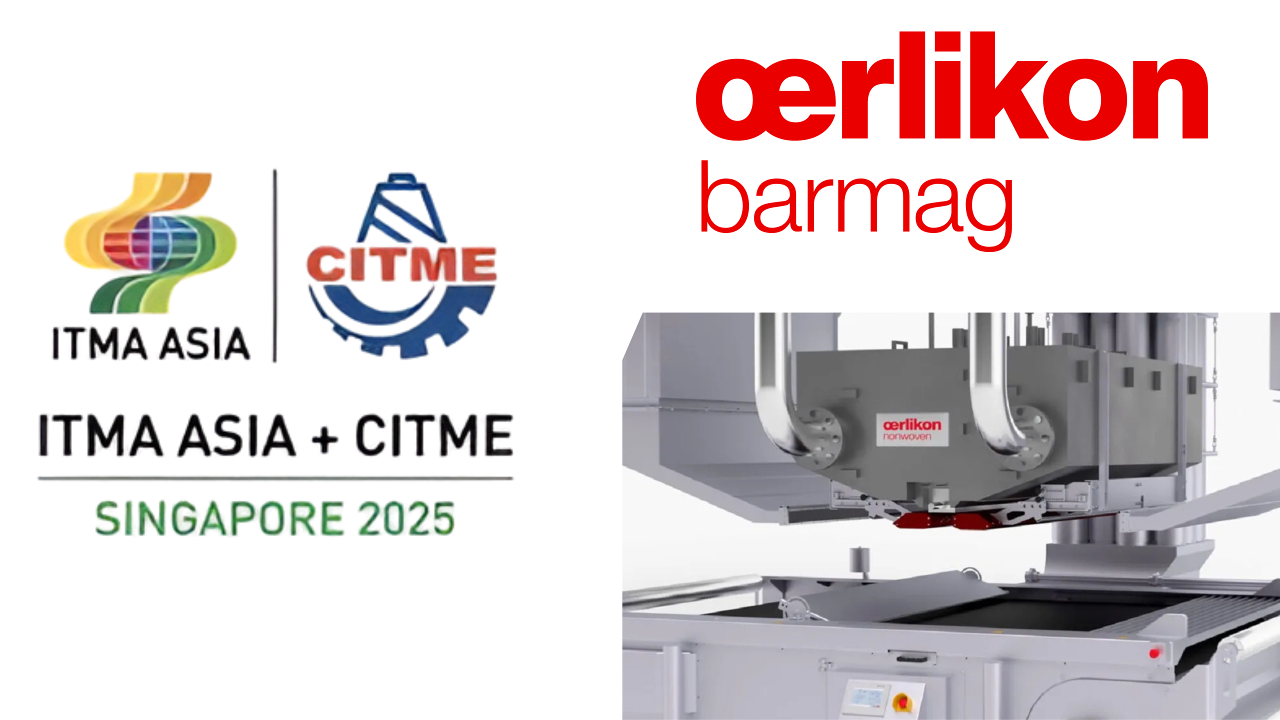 Oerlikon presents sustainable yarn and fiber production technologies at ITMA Asia + CITME 2025 Singapore