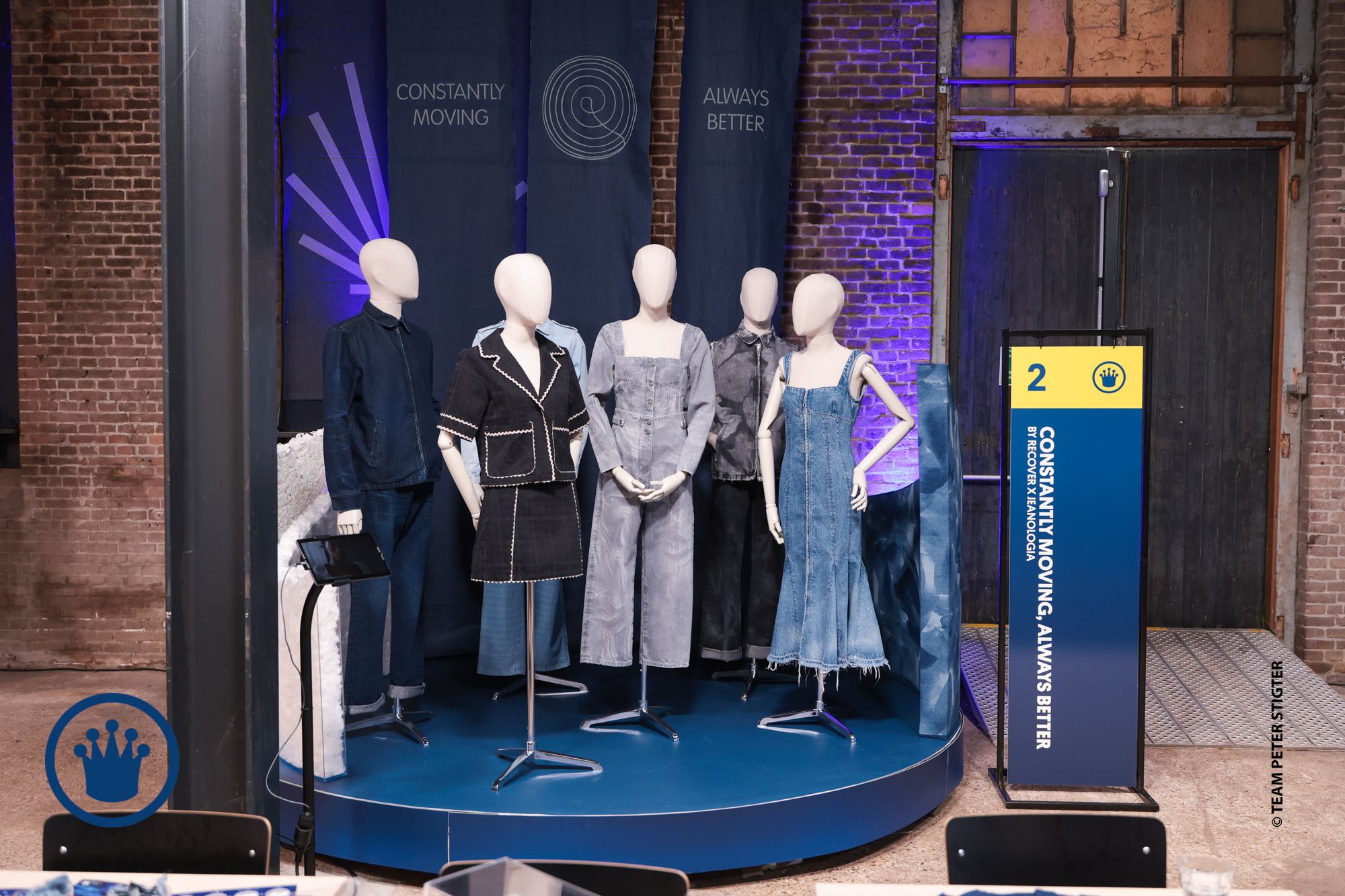 Circular denim made practical with laser and recycled fibers