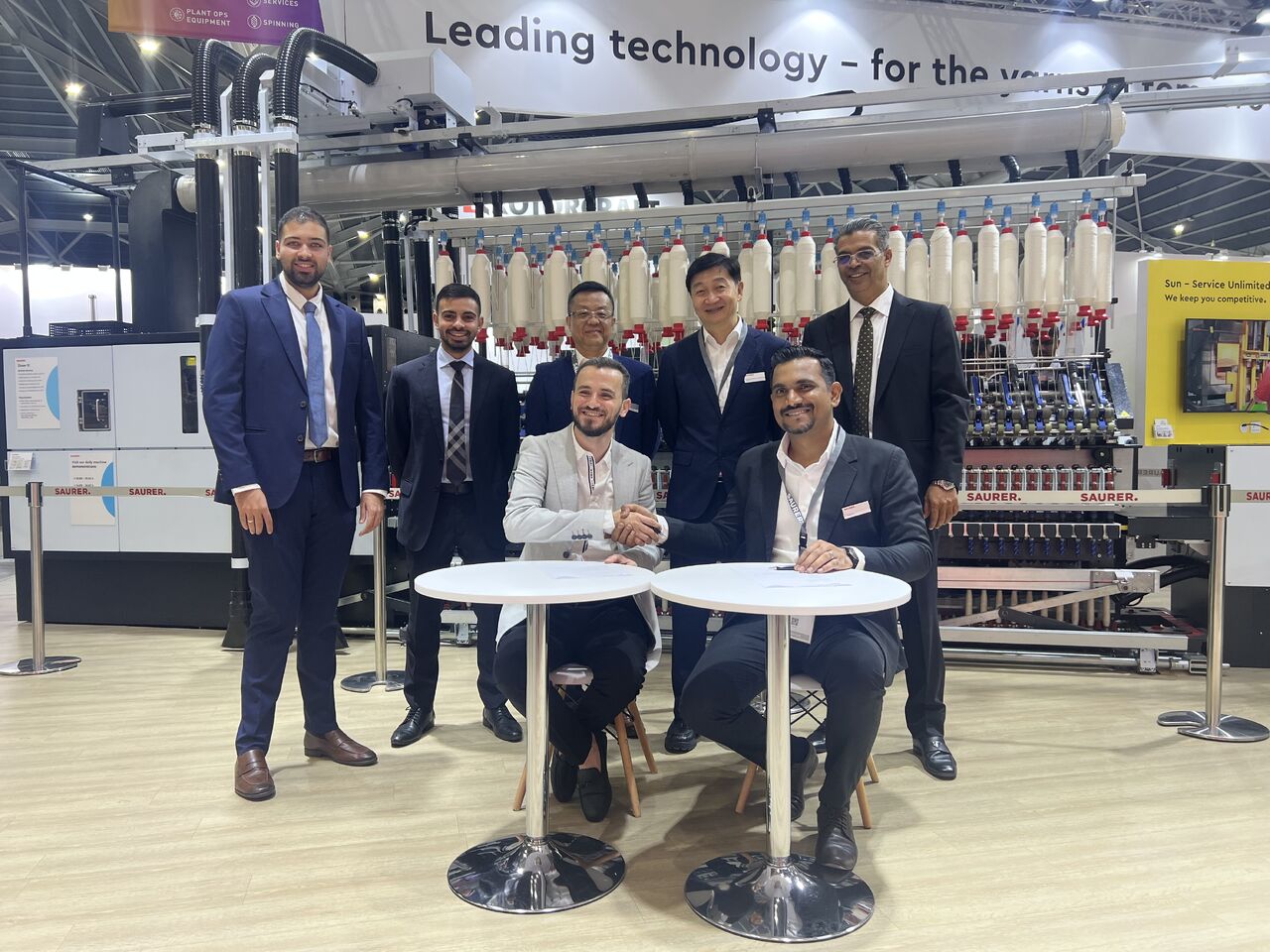 Egypt’s KTE signs new deal with Saurer at ITMA Asia