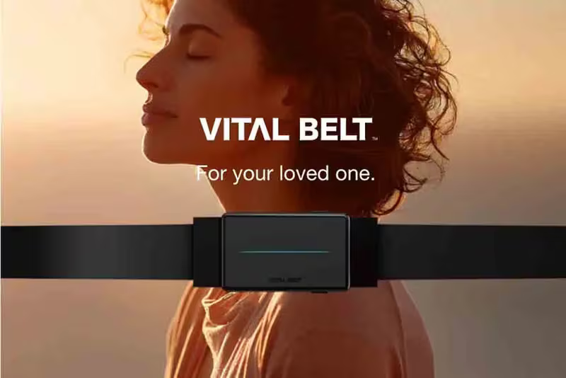 VITAL BELT, a wearable health monitor designed as a belt