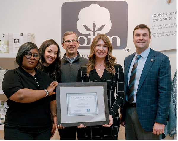 Cotton Incorporated recognizes 1888 Mills for commitment to cotton in home textiles