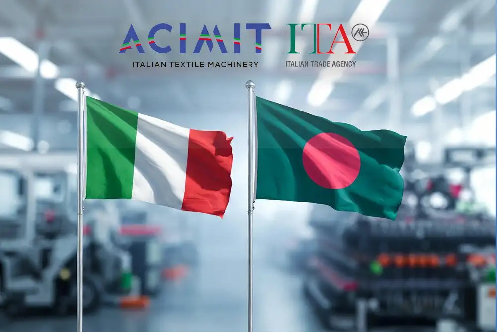 Italian textile machinery excellence makes a double stop in Bangladesh