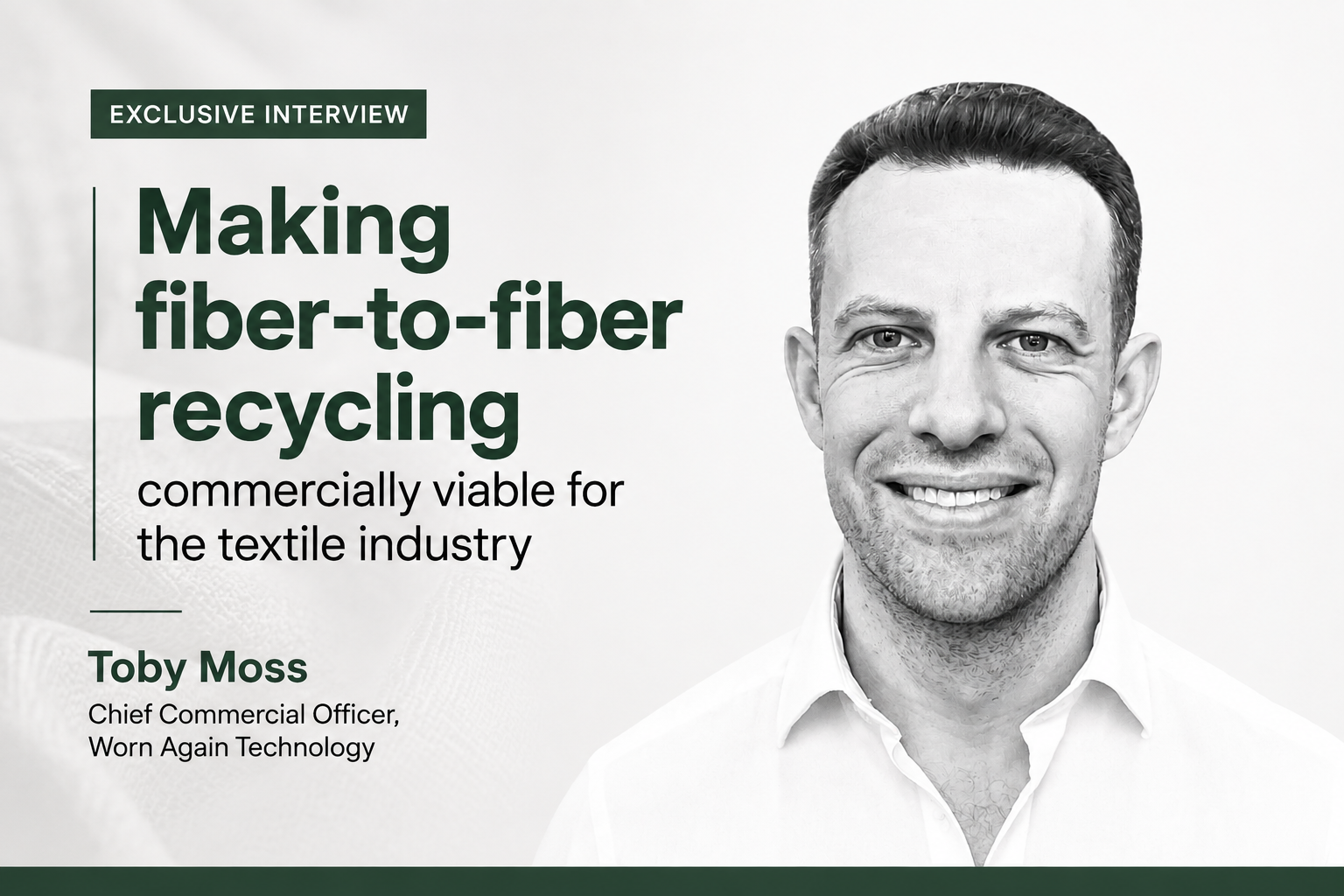 Making fiber-to-fiber recycling commercially viable for the textile industry