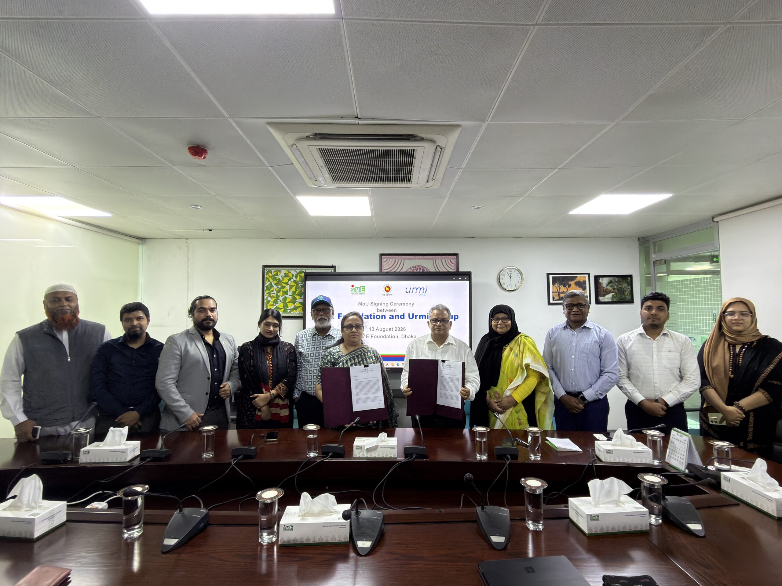 Urmi Group and SME Foundation sign landmark MoU to empower Bangladesh's textile and garment CMSMEs